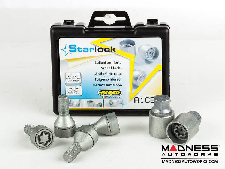 Jeep Renegade Wheel Locks - Farad - Silver - Starlock